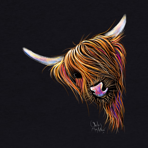 Scottish Hairy Highland Cow ' NooDLeS ' by SHiRLeY MacARTHuR by ShirleyMac